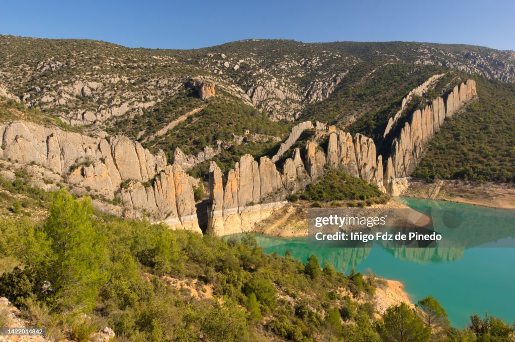 The Wall of Finestres, Huesca, Spain.