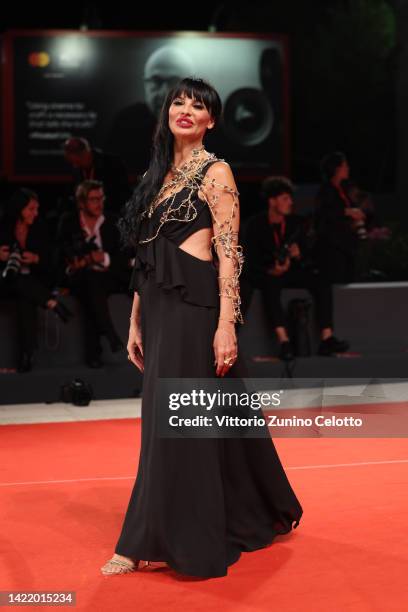 Miriana Trevisan attends the "Siccità" red carpet at the 79th Venice International Film Festival on September 08, 2022 in Venice, Italy.