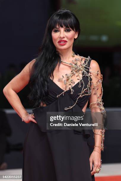 Miriana Trevisan attends the "Siccità" red carpet at the 79th Venice International Film Festival on September 08, 2022 in Venice, Italy.