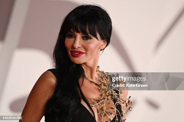 Miriana Trevisan attends the "Siccità" red carpet at the 79th Venice International Film Festival on September 08, 2022 in Venice, Italy.