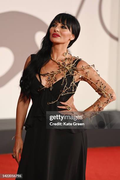 Miriana Trevisan attends the "Siccità" red carpet at the 79th Venice International Film Festival on September 08, 2022 in Venice, Italy.