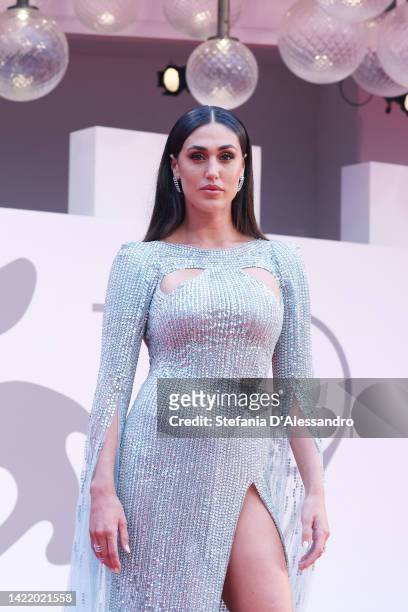 Cecilia Rodriguez attends the "Blonde" red carpet at the 79th Venice International Film Festival on September 08, 2022 in Venice, Italy.