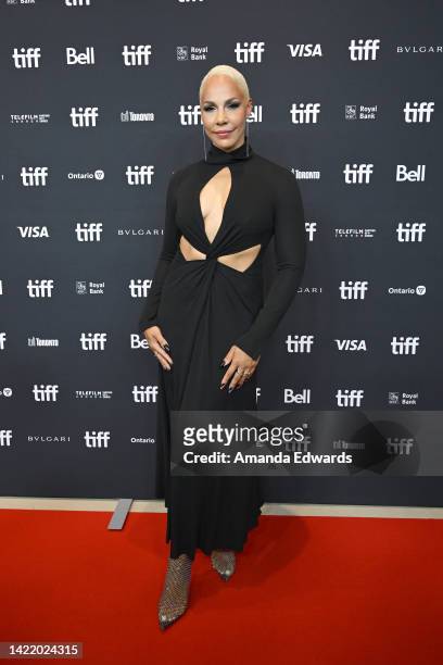 Amanda Brugel attends "The Handmaid's Tale" Premiere during the 2022 Toronto International Film Festival at TIFF Bell Lightbox on September 08, 2022...