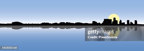 st. petersburg, florida skyline - st petersburg florida skyline stock illustrations