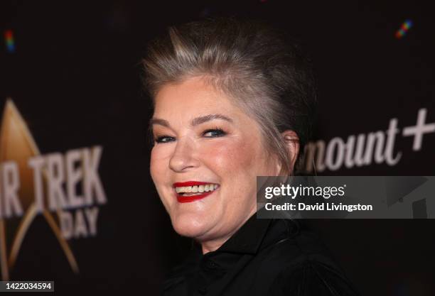 Kate Mulgrew attends Paramount+'s "Star Trek Day" celebration at Skirball Cultural Center on September 08, 2022 in Los Angeles, California.