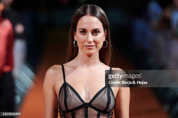 Actress Silvia Alonso attends to the red carpet of 'Fuerza De Paz' during Festval on September 08, 2022 in Vitoria-Gasteiz, Spain.