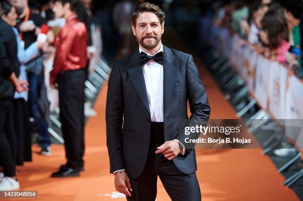 Actor Felix Gomez attends to the red carpet of 'Fuerza De Paz' during Festval on September 08, 2022 in Vitoria-Gasteiz, Spain.