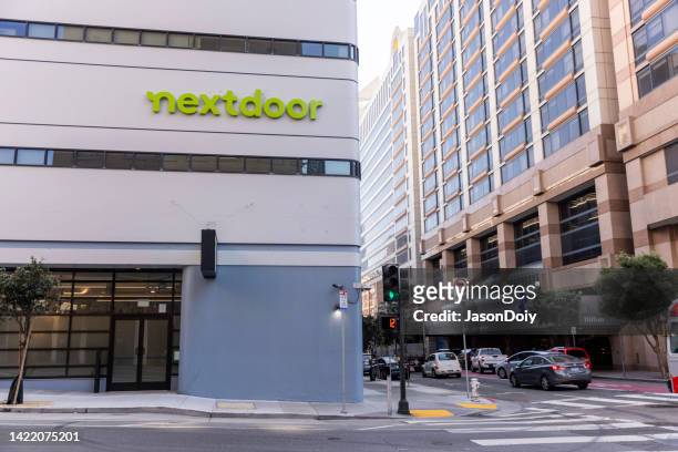 nextdoor - slack headquarters stock pictures, royalty-free photos & images