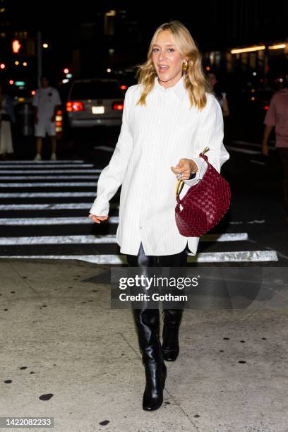 Chloe Sevigny is seen in Greenwich Village on September 08, 2022 in New York City.