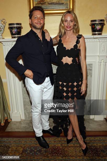 Derek Blasberg and Lauren Santo Domingo attend a New York Fashion Week reception hosted by Mayor Eric Adams, Vogue, and the Council of Fashion...