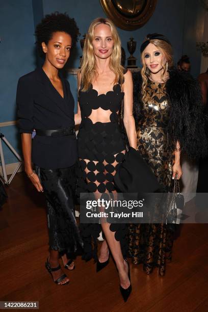 Carly Cushnie, Lauren Santo Domingo, and Stacey Bendet attend a New York Fashion Week reception hosted by Mayor Eric Adams, Vogue, and the Council of...