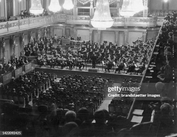 Concert in the Vienna Musikverein. 1966.