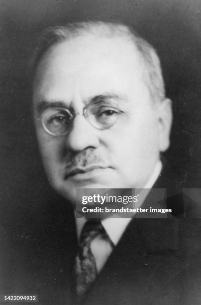 Portrait of the Austrian doctor and psychotherapist Alfred Adler. About 1920.