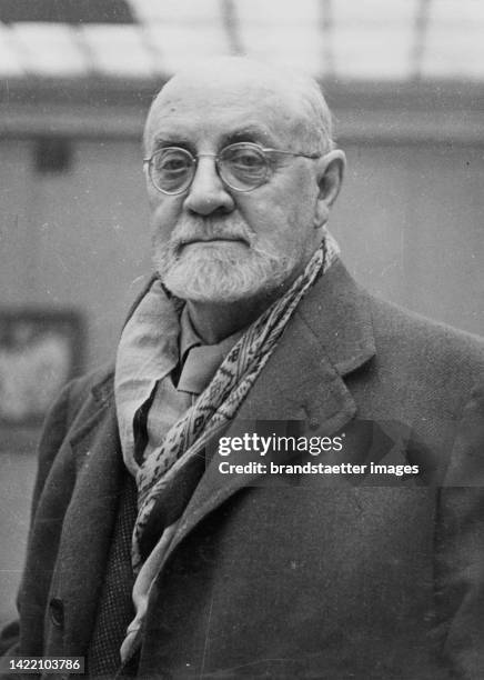 The French artist Henri Matisse. About 1950.