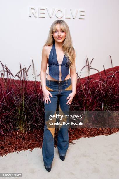 Sabrina Carpenter attends the REVOLVE Gallery NYFW Presentation at Hudson Yards on September 8, 2022 in New York City.