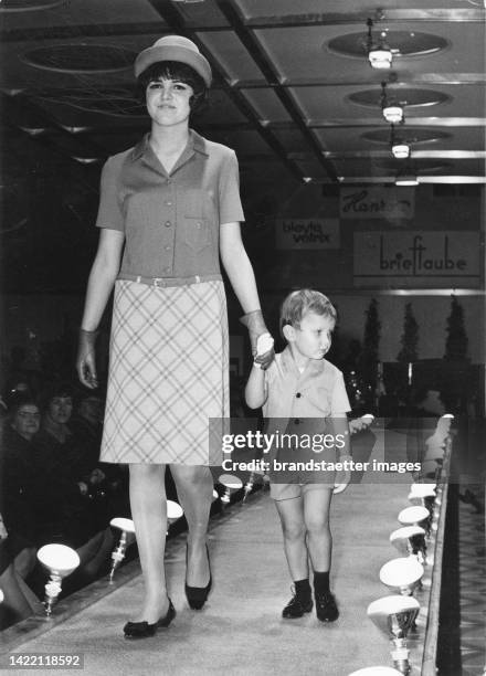 Spring and summer fashion show by Deim & Sohn at the Hotel Intercontinental. Vienna. 4 March 1966.