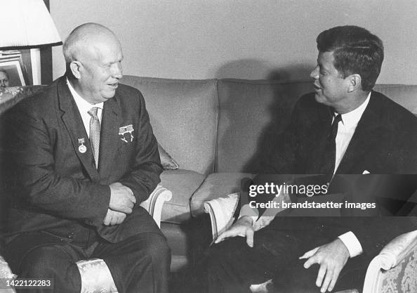 Nikita Khrushchev and John F. Kennedy in Vienna Nikita Khrushchev and John F. Kennedy in Vienna