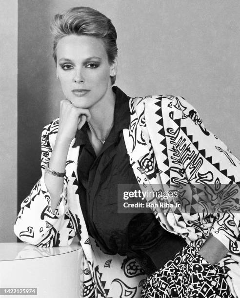 Actress Brigitte Nielsen during photo shoot June 17,1985 in Los Angeles, California.