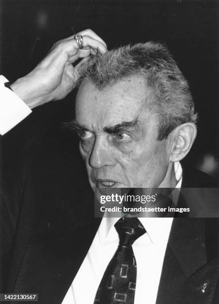 Austrian national football team coach Ernst Happel. Vienna. 10 January 1992.