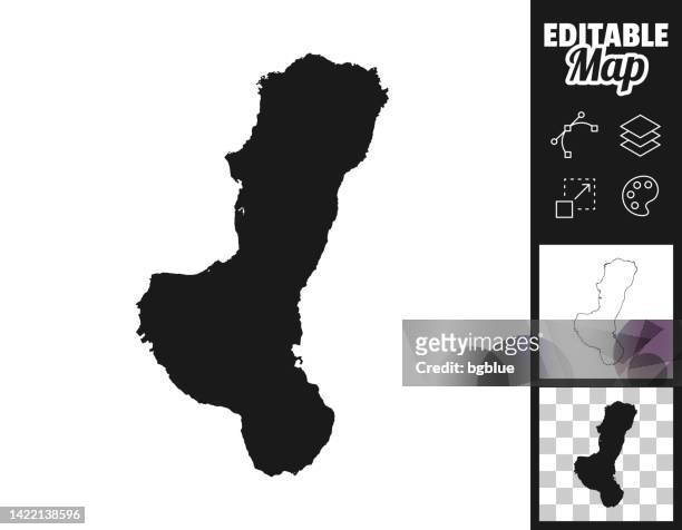negros maps for design. easily editable - negros_(philippines) stock illustrations