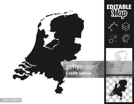Netherlands maps for design. Easily editable Netherlands maps for design. Easily editable