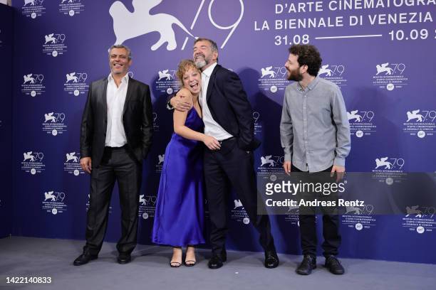 Hugo Bentes, Director Sergio Trefaut, Joana Bernardo and Bruno Cabral attend the photocall for "A Noiva" at the 79th Venice International Film...