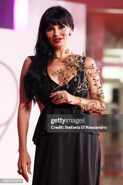 Miriana Trevisan attends the "Siccità" red carpet at the 79th Venice International Film Festival on September 08, 2022 in Venice, Italy.