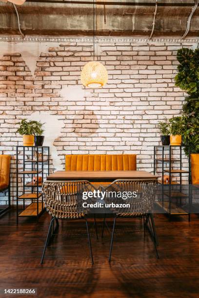 modern cafeteria - pub wall stock pictures, royalty-free photos & images