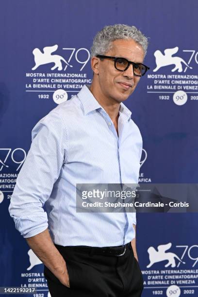 Sami Bouajila attends the photocall for "Les Miens" at the 79th Venice International Film Festival on September 09, 2022 in Venice, Italy.