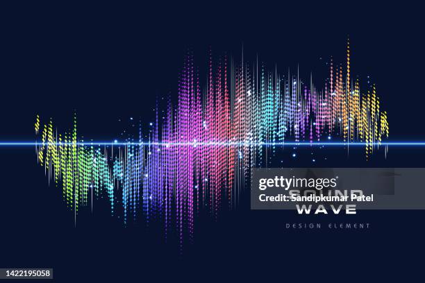 sound wave equalizer vector design - equalizer background stock illustrations