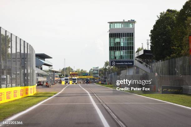 Generic shot of the track during previews ahead of the F1 Grand Prix of Italy at Autodromo Nazionale Monza on September 08, 2022 in Monza, Italy....