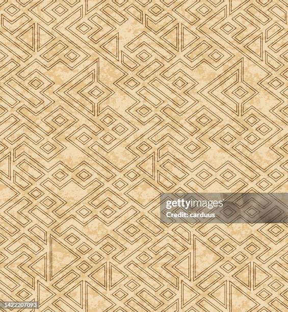 seamless abstract textured ethnic pattern - rust surface stock illustrations