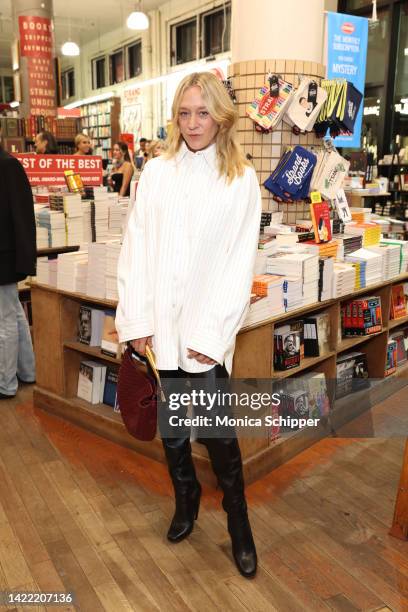 Chloe Sevigny attends the Bottega Veneta and the Strand Bookstore dinner on September 08, 2022 in New York City.