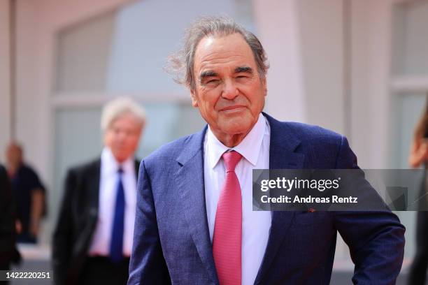 Director Oliver Stone attends the "Nuclear" red carpet at the 79th Venice International Film Festival on September 09, 2022 in Venice, Italy.