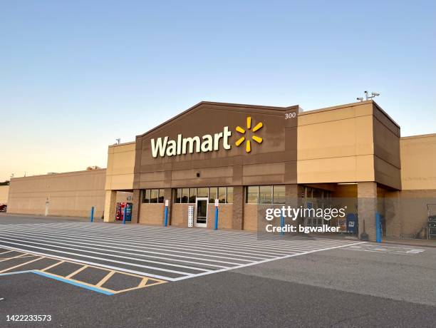 walmart in pittsburgh suburb - walmart stock pictures, royalty-free photos & images
