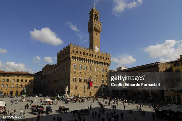 Firenze, Piazza della Signoria, Palazzo Vecchio now the city hall.