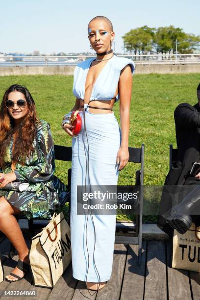 Doja Cat front row for the Bronx & Banco fashion show during September 2022 New York Fashion Week: The Shows on September 09, 2022 in New York City.