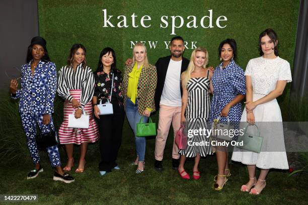 Ziwe Fumudoh, Regina Hall, Jennifer Lyu, Rebel Wilson, Tom Mora, Ava Phillippe, Maitreyi Ramakrishnan, and Ella Bleu Travolta attend the Kate Spade...