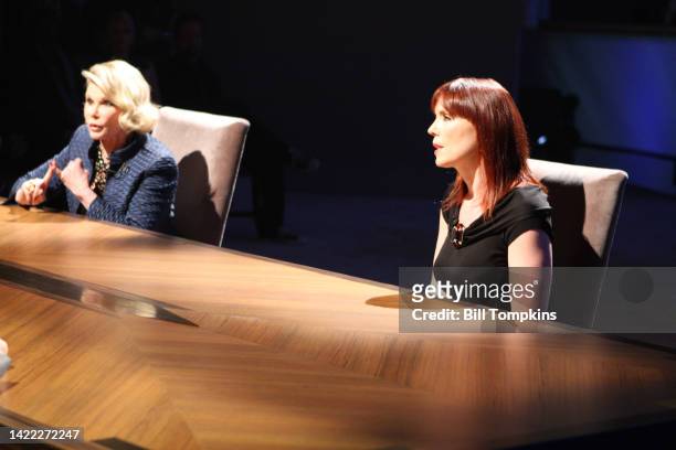 May 10: Joan Rivers and Annie Duke during the Season Finale of the Celebrity Apprentice on May 10, 2009 in New York City.