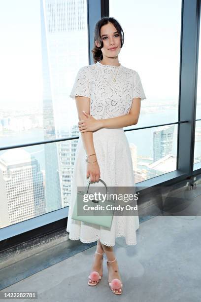 Ella Bleu Travolta attends the Kate Spade Presentation during September 2022 New York Fashion Week at 3 World Trade Center on September 09, 2022 in...