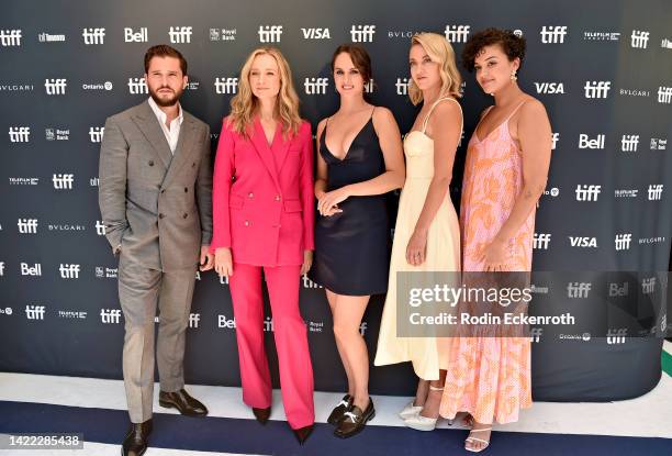 Kit Harington, Bess WohlNoémie Merlant, Meredith Hagner, and Camila Canó-Flaviá attend the "Baby Ruby" Premiere during the 2022 Toronto International...