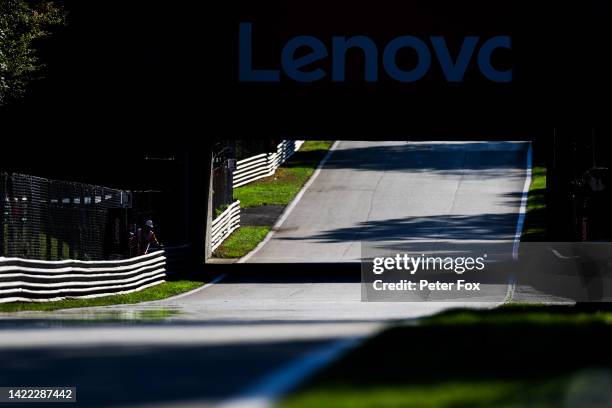 Generic shot of the track during practice ahead of the F1 Grand Prix of Italy at Autodromo Nazionale Monza on September 09, 2022 in Monza, Italy....