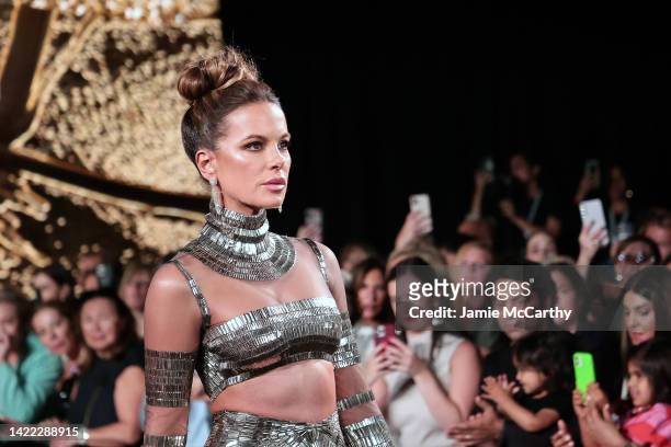 Kate Beckinsale walks the runway during the Naeem Khan fashion show during September 2022 New York Fashion Week: The Shows at Sony Hall on September...