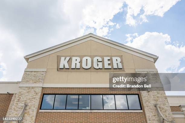 Kroger grocery store is seen on September 09, 2022 in Houston, Texas. Kroger stock increased six percent as the company has surpassed profit and...