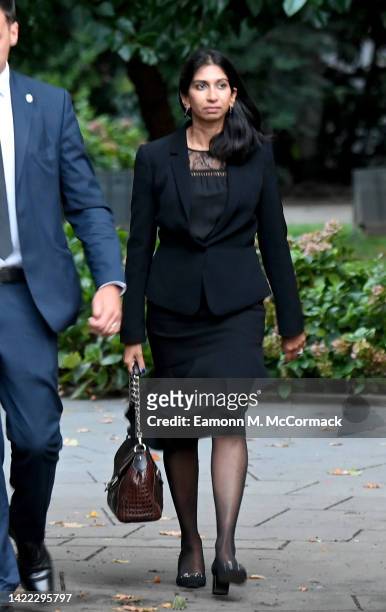 Suella Braverman, Home Secretary attends a service of prayer and reflection for her majesty The Queen Elizabeth II at St Paul's Cathedral on...