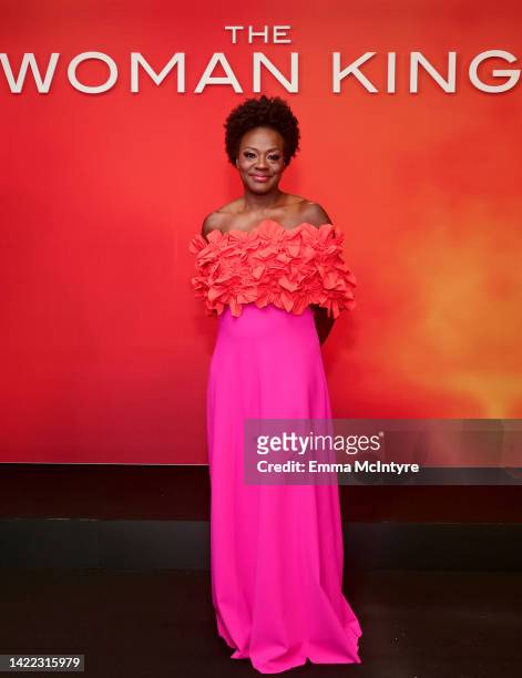 Viola Davis attends "The Woman King" Photo Call on September 09, 2022 in Toronto, Ontario.