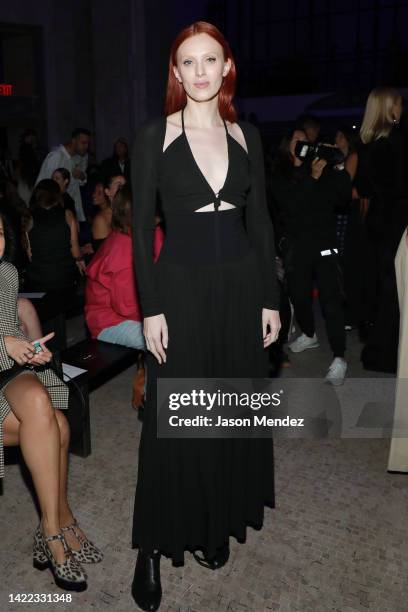 Karen Elson attends the Proenza Schouler fashion show during September 2022 New York Fashion Week: The Shows at Hall Des Lumieres on September 09,...