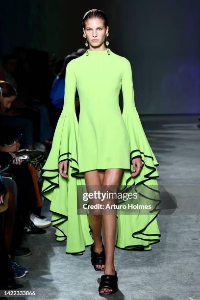 Model walks the runway at the Proenza Schouler fashion show during September 2022 New York Fashion Week: The Shows at Hall Des Lumieres on September...