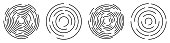 Concentric circles set