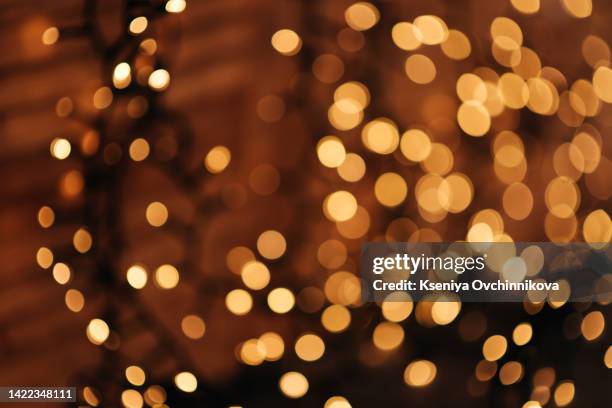 christmas blurred lights dark background - glamorous party stock pictures, royalty-free photos & images